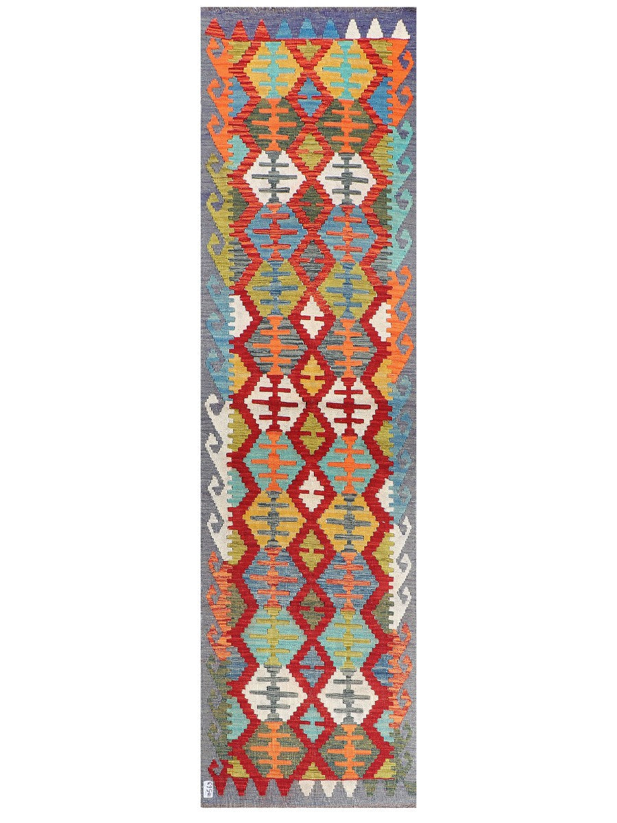 Maimana Afghanistan Kilim Runner - 287 x 79 cm