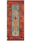 Maimana Afghanistan Kilim Rug - 195 x86 cm