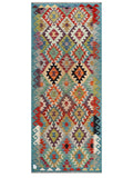 Maimana Afghanistan Kilim Rug - 242 x 83 cm
