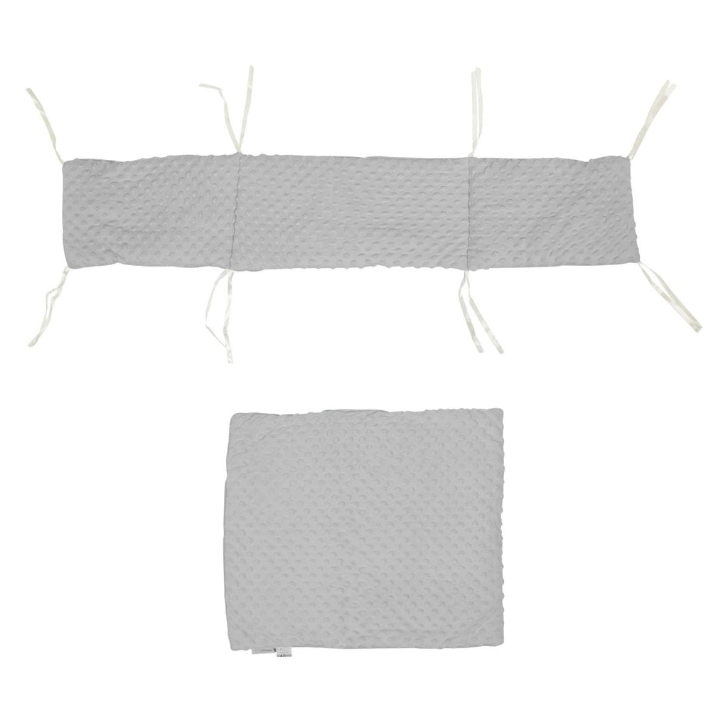 2pc Dimple Crib/Cradle Quilt & Bumper Bedding Set