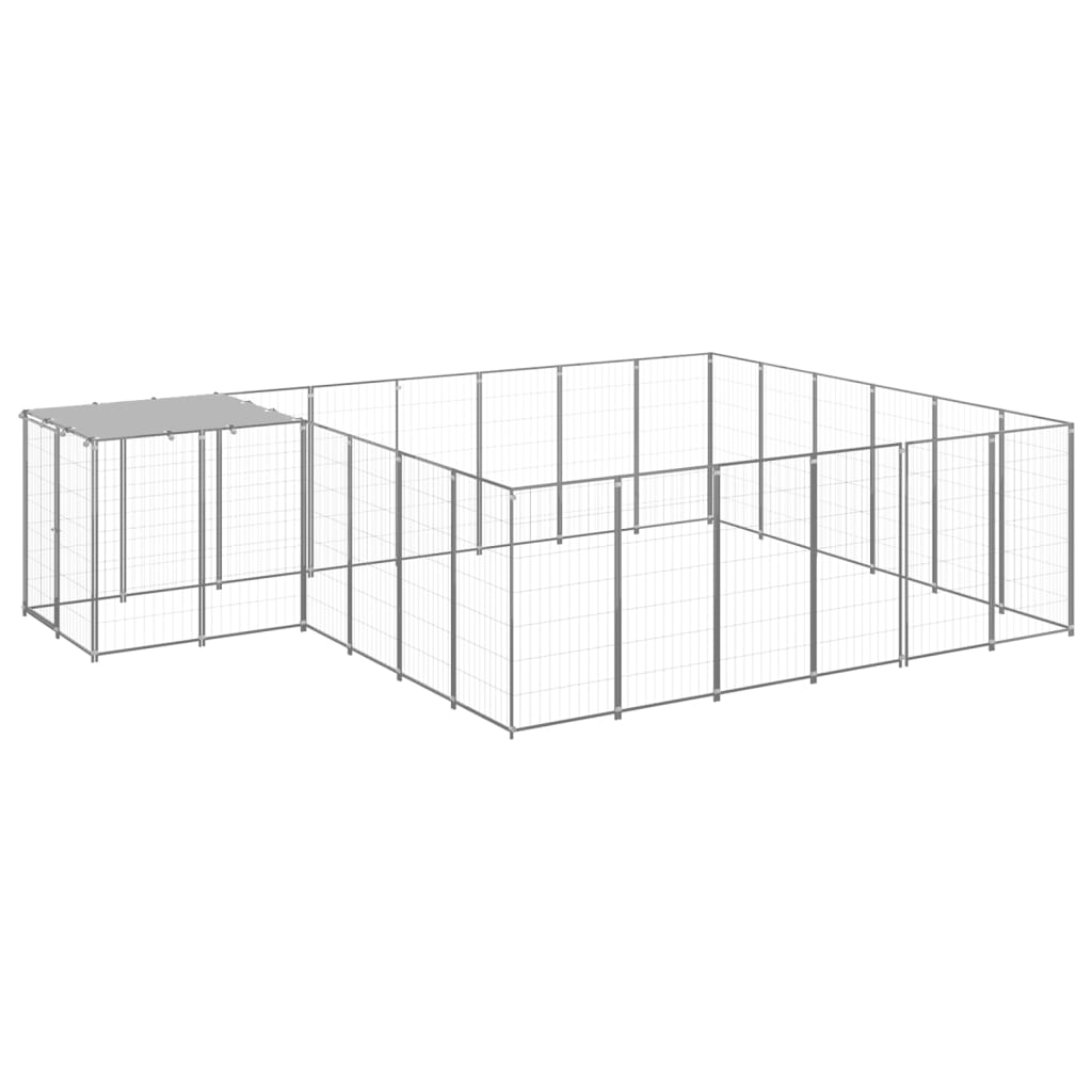 NNEVL Dog Kennel Silver 12.1 m² Steel