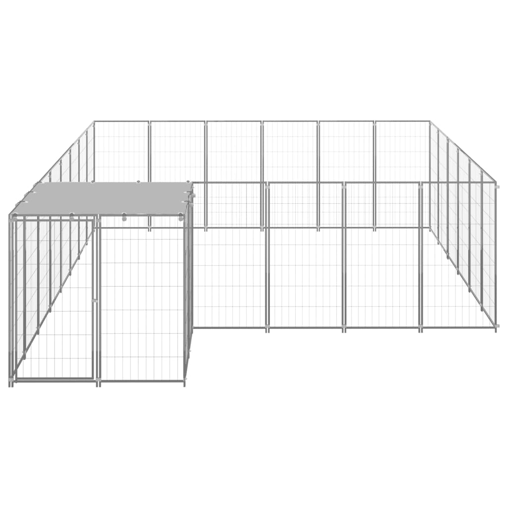 NNEVL Dog Kennel Silver 12.1 m² Steel