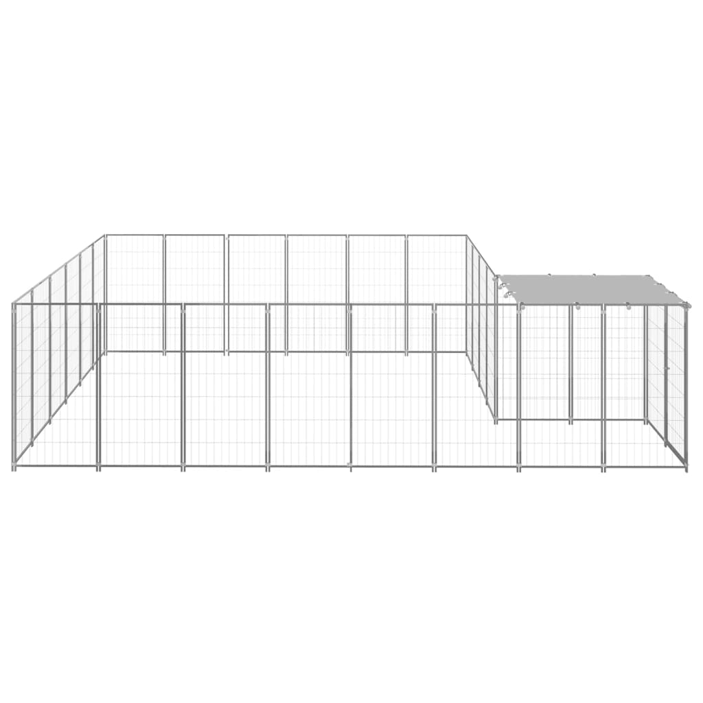 NNEVL Dog Kennel Silver 12.1 m² Steel