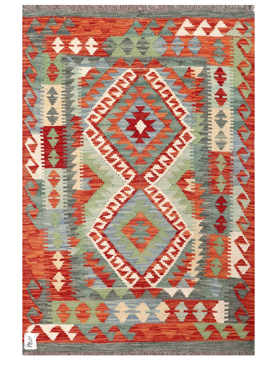 Maimana Afghanistan Kilim Rug - 122 x 81 cm