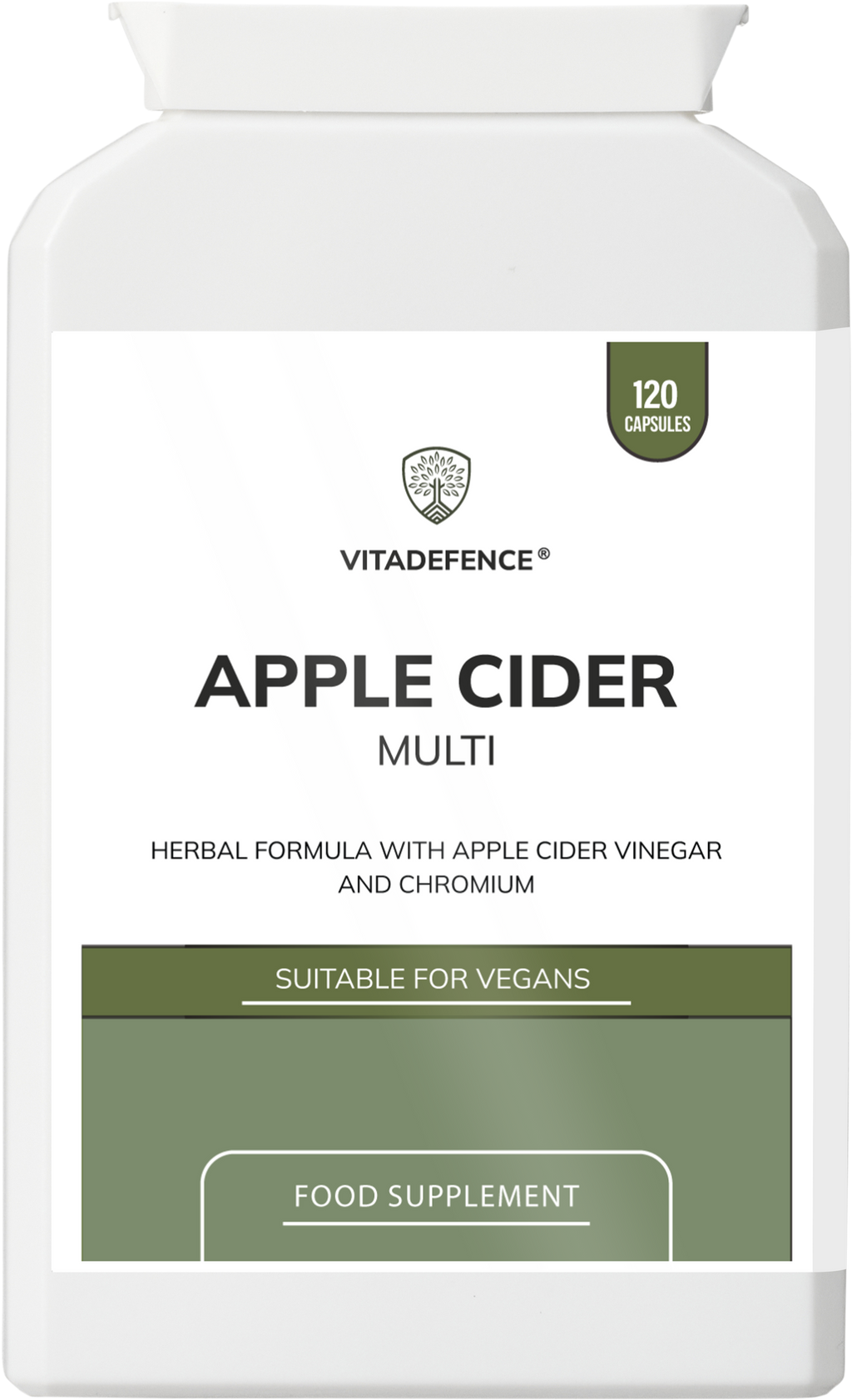 Apple Cider Multi | With Chromium, Turmeric & Botanicals – 120 Vegan Capsules