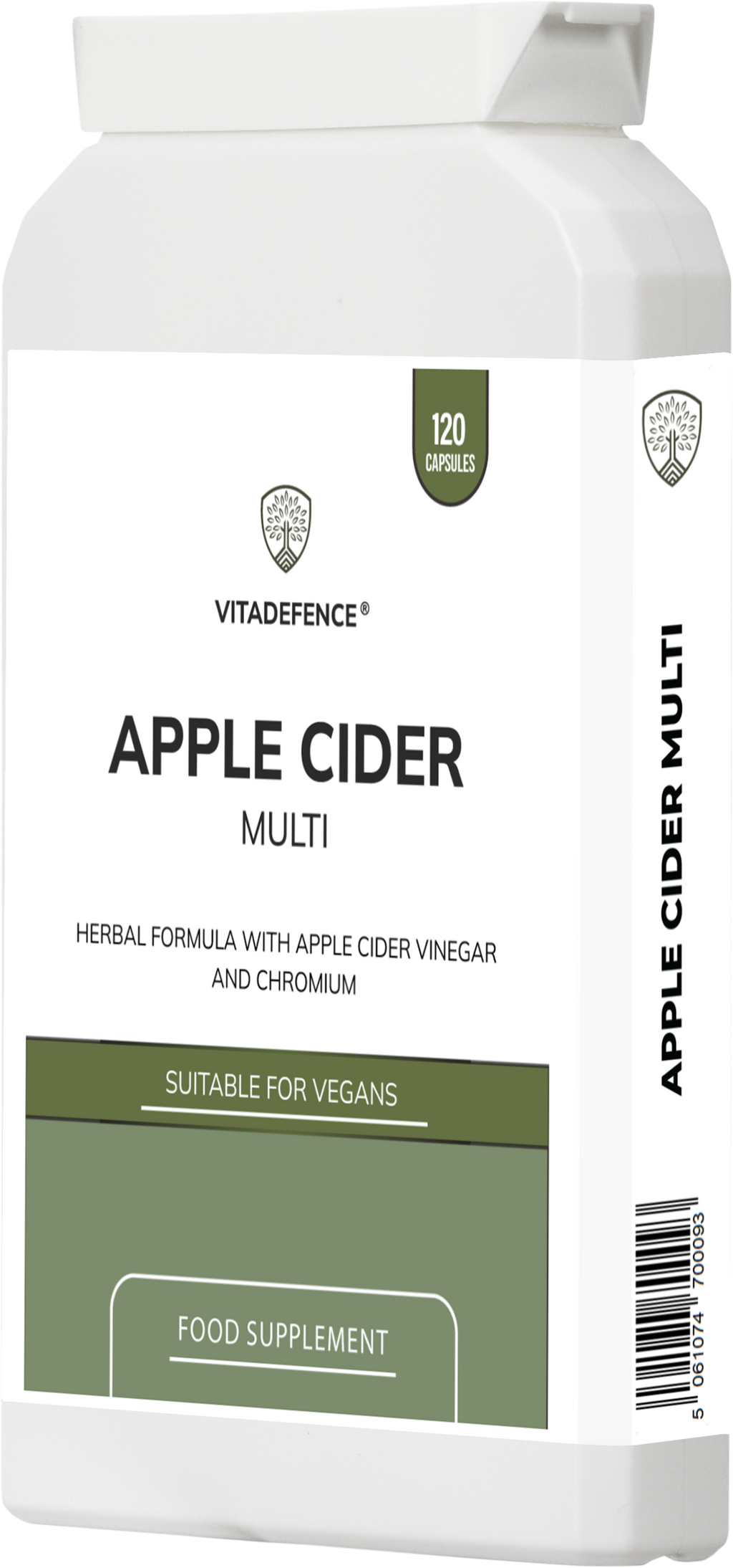 Apple Cider Multi | With Chromium, Turmeric & Botanicals – 120 Vegan Capsules