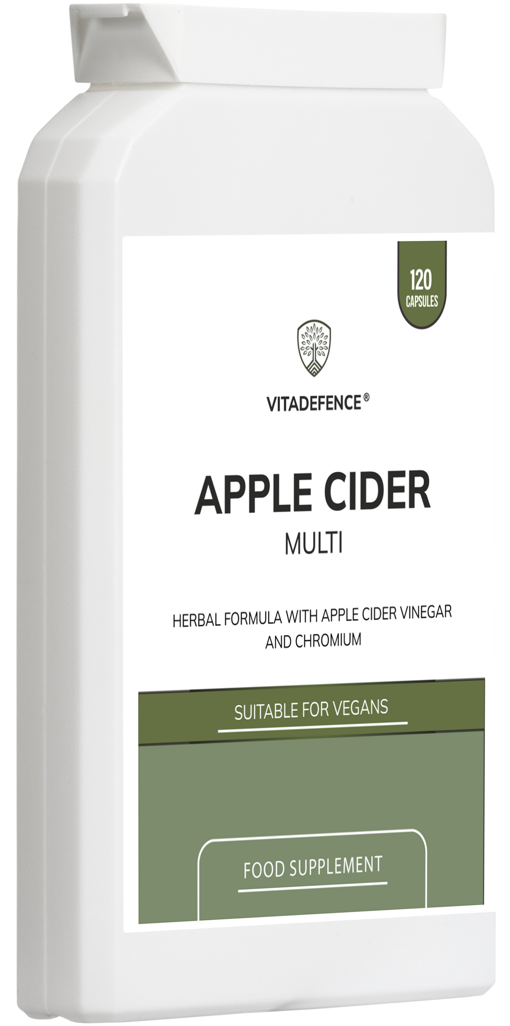 Apple Cider Multi | With Chromium, Turmeric & Botanicals – 120 Vegan Capsules