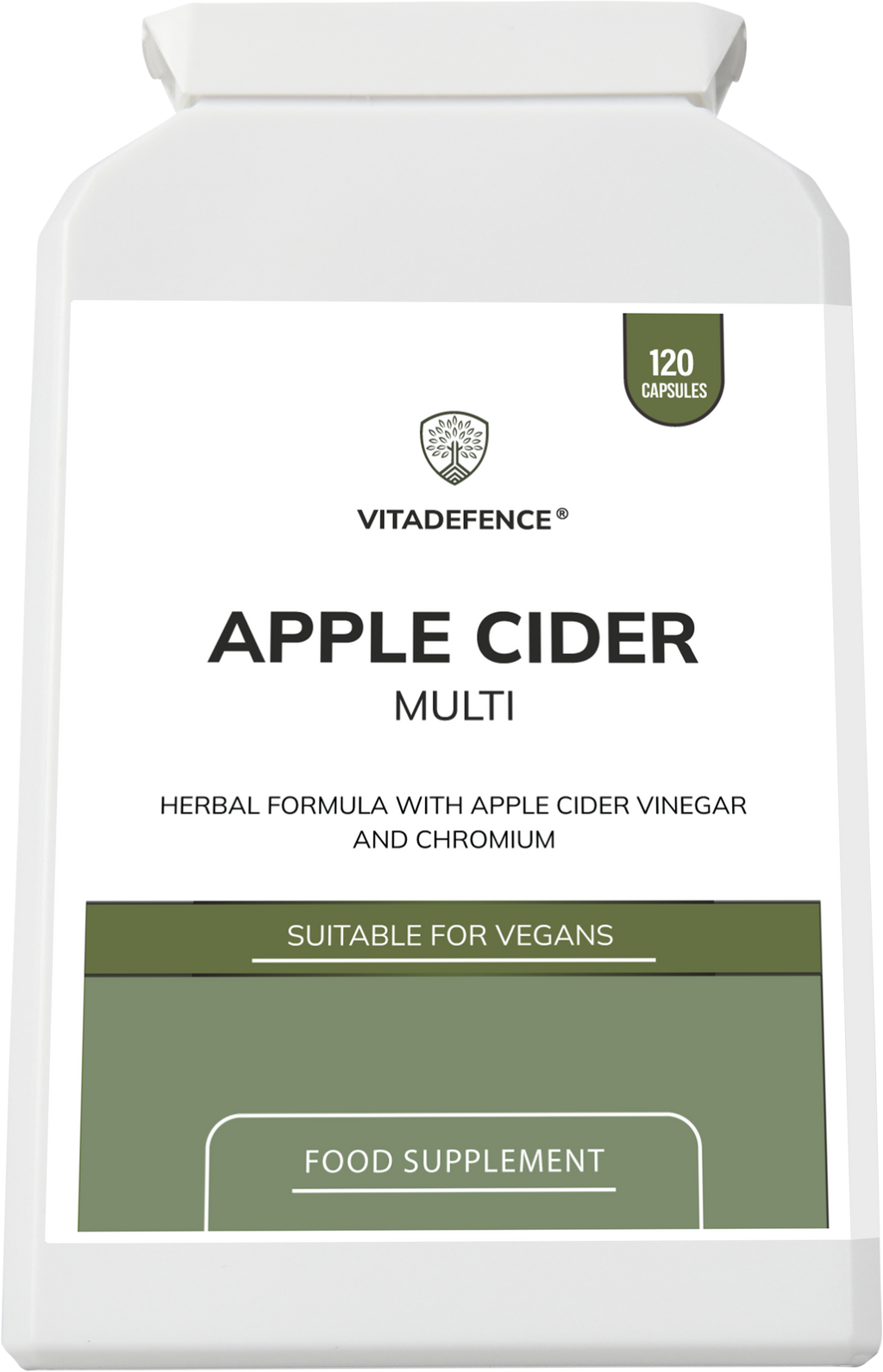 Apple Cider Multi | With Chromium, Turmeric & Botanicals – 120 Vegan Capsules