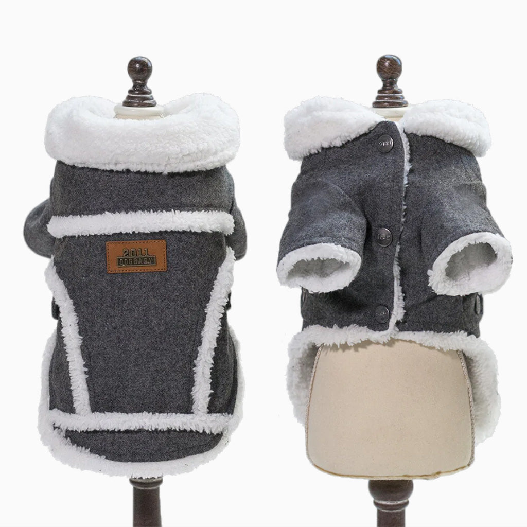Dark Winter Dog Coat by Doggy Doo Little