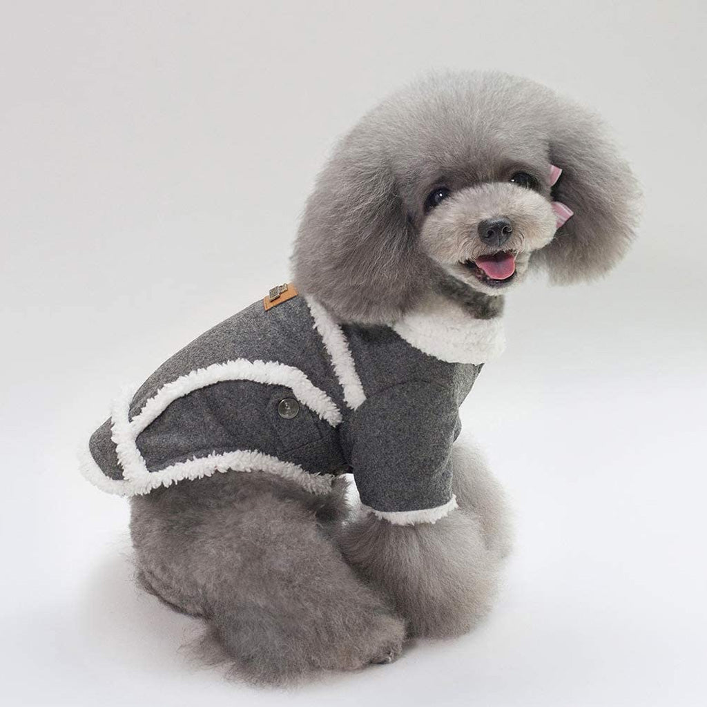 Dark Winter Dog Coat by Doggy Doo Little
