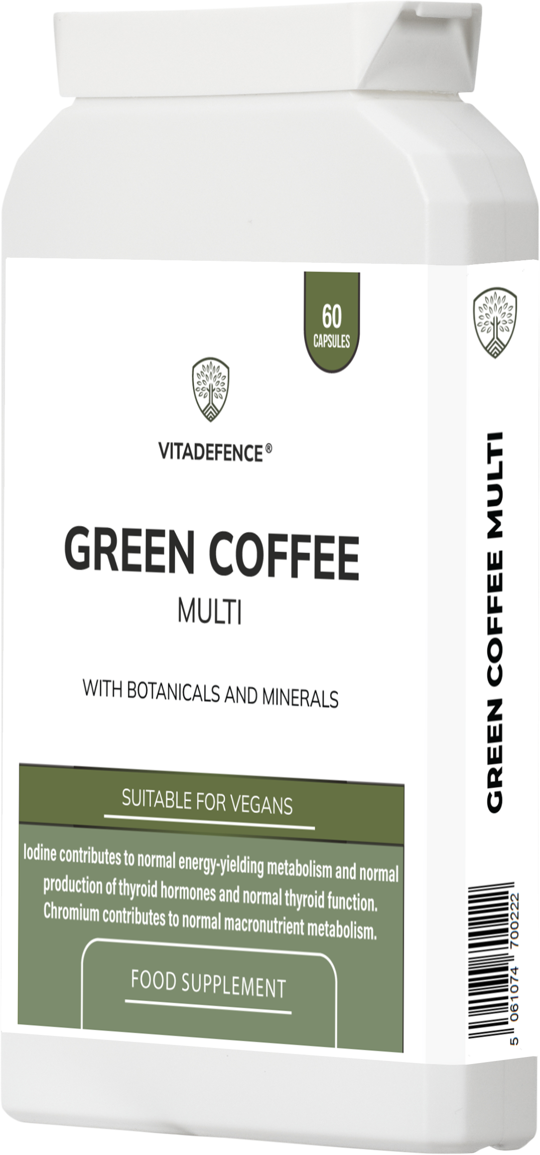 Green Coffee Multi | With Chromium, Iodine & Botanicals – 60 Vegan Capsules