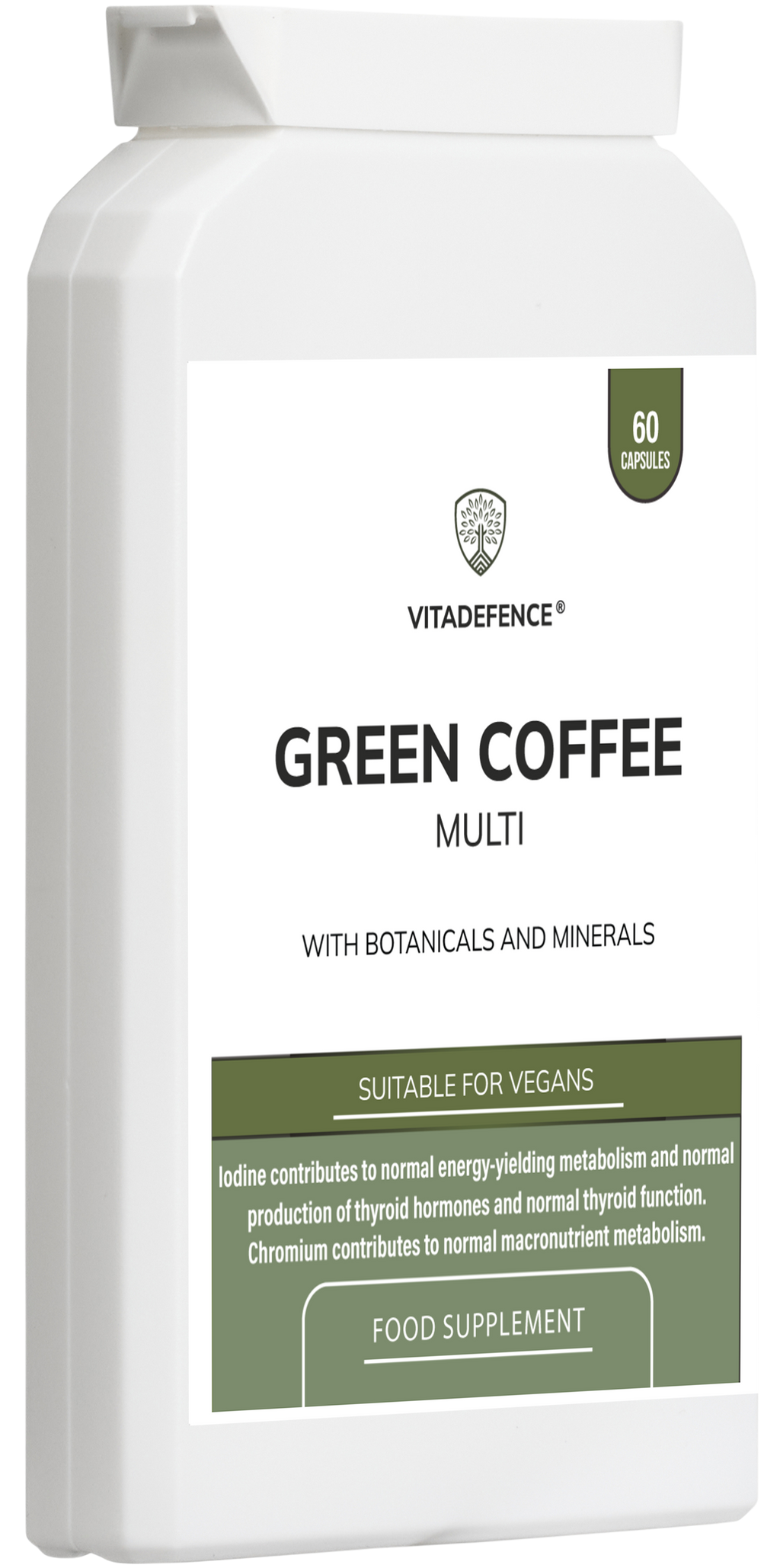 Green Coffee Multi | With Chromium, Iodine & Botanicals – 60 Vegan Capsules