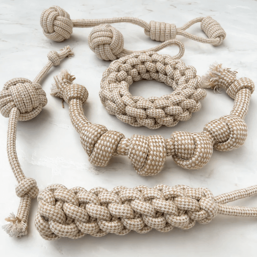 Natural Hemp Rope Dog Toys – by Furry Tails
