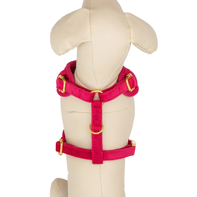 Pretty in Pink Collection- Dog Harness, Collar, Bow Tie, Lead and Poop Bag Holder by Fluffy Tailers