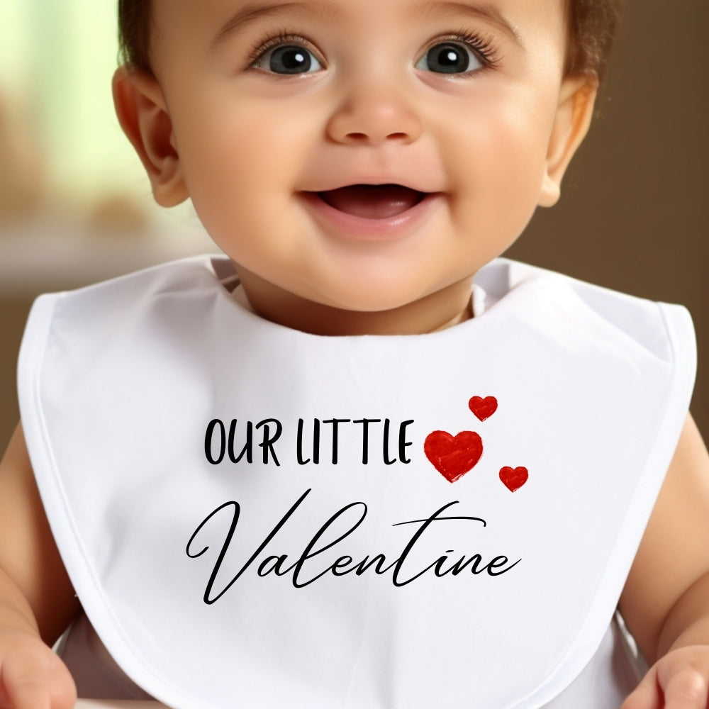 Our Little Valentine Baby Outfit: Bib, Vest, Baby Grow