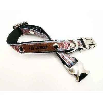 Finnigan Small Dog Collar: Personalised Engraving & Designer Fabrics