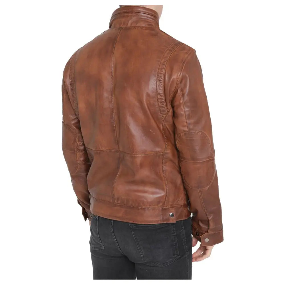 Men’s Brown Sheepskin Leather Jacket