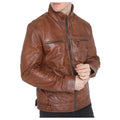 Men’s Brown Sheepskin Leather Jacket