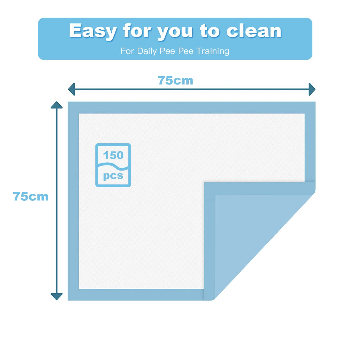 NNECW 150 Pieces Extra Large Dog Pee pads with Super Absorbent for Doggies